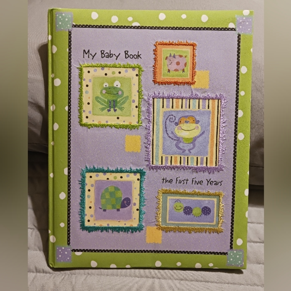 C.R. Gibson Polka-Dot Piggy My Baby Book The First Five Years Memory Book 64 pgs